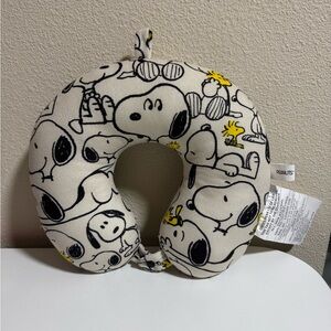 Peanuts Snoopy Neck Pillow - Black, White, Yellow